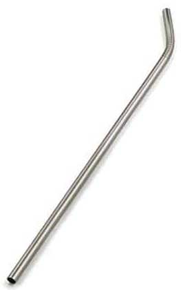 American Metalcraft Silver Stainless Steel Bended Straw, 10 inch Long -- 12 per case