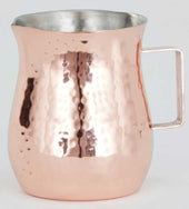 American Metalcraft Copper Stainless Steel Hammered Bell Creamer, 2 Ounce
