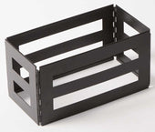 American Metalcraft Third Size Black Twilight Crate, 12 inch Length