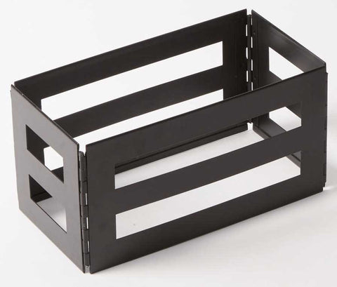 American Metalcraft Third Size Black Twilight Crate, 12 inch Length