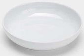 American Metalcraft White Melamine Shallow Round Bowl, 28 Ounce
