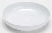 American Metalcraft White Melamine Shallow Round Bowl, 46 Ounce