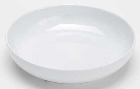 American Metalcraft White Melamine Shallow Round Bowl, 46 Ounce