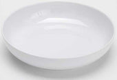 American Metalcraft White Melamine Shallow Round Bowl, 86 Ounce