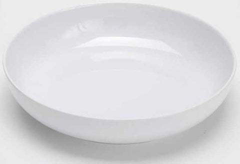 American Metalcraft White Melamine Shallow Round Bowl, 86 Ounce
