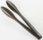 American Metalcraft Vintage Black Hammered Serving Tong, 9 inch Length