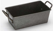 American Metalcraft Galvanized Sugar Packet Holder with Handle, 5 inch Length x 3 inch Width x 2 inch Height, 6-1/2 inch