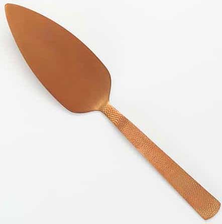 American Metalcraft Vintage Bronze Hammered Pie Server, 10 inch Length