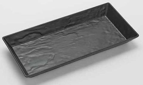 American Metalcraft Faux Slate Collection Black Melamine Serving Platter, 21 inch Length x 13 inch Width x 2 inch Height