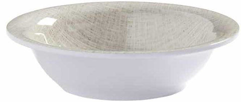 American Metalcraft Jane Casual Collection Linen Melamine Narrow Rim Bowl, 16 Ounce