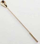 American Metalcraft Gold Stainless Steel Weighted Handle Bar Spoon, 12 inch Length x 1 inch Width