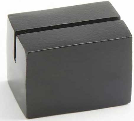 American Metalcraft Black Hammered Aluminum Rectangular Card Holder, 1 inch Length X 1-1/4 inch Width x 1 inch Height