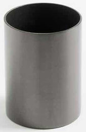American Metalcraft Black Round Sugar Packet Holder, 2 inch Dia X 2-3/4 inch Height