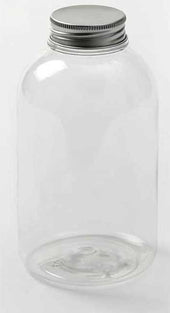 American Metalcraft Plastic Beverage Bottle with Aluminum Lid, 16 Ounce -- 12 per case