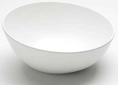 American Metalcraft Lift Collection Melamine White Angled Bowl, 68 Ounce