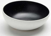 American Metalcraft Lift Collection Melamine White with Black Speckled Angled Bowl, 40 Ounce