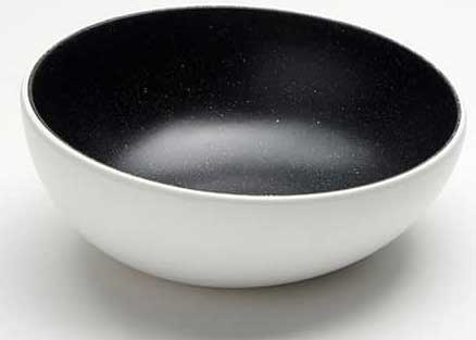 American Metalcraft Lift Collection Melamine White with Black Speckled Angled Bowl, 40 Ounce