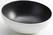 American Metalcraft Lift Collection Melamine White with Black Speckled Angled Bowl, 68 Ounce