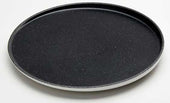 American Metalcraft Lift Collection Melamine White with Black Speckled Round Plate, 11 3/4 inch Dia
