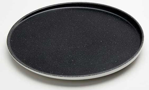American Metalcraft Lift Collection Melamine White with Black Speckled Round Plate, 11 3/4 inch Dia