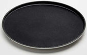 American Metalcraft Lift Collection Melamine White with Black Speckled Round Plate, 13 inch Dia