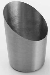 American Metalcraft Satin Finish Angled Fry Cup, 2 7/8 x 2 7/8 x 4 1/2 inch