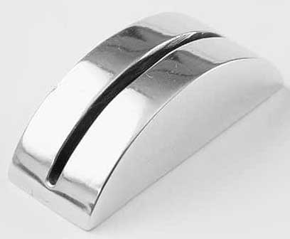 American Metalcraft Cast Aluminum Half Moon Card Holder, 2 1/8 x 3/4 x 3/4 inch -- 12 per case