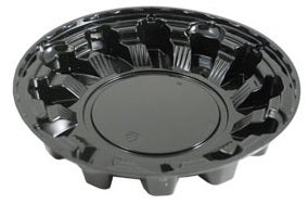D and W Fine Pack Black Pet Base Container, 8 inch -- 280 per case