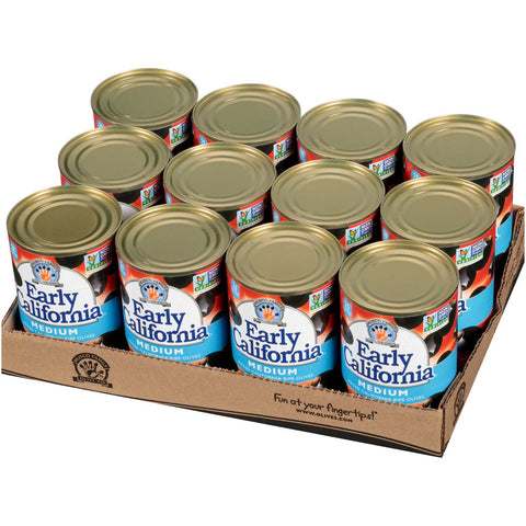 Early California Medium Pitted Ripe Olives, 6 Ounce -- 12 per case.