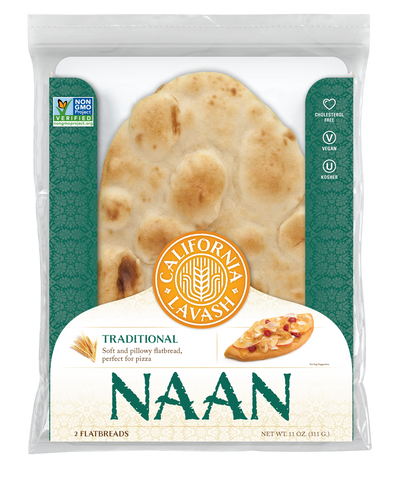 California Lavash Traditional Naan Flatbread, 11 Ounce -- 8 per case
