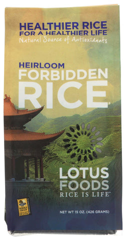 Lotus Foods Black Forbidden Rice, 15 Ounce -- 6 per case.