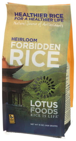 Lotus Foods Black Forbidden Rice, 15 Ounce -- 6 per case.