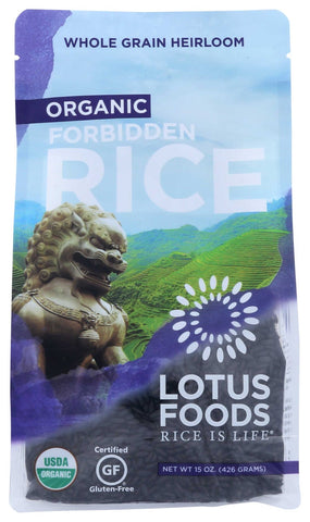 Lotus Organic Forbidden Rice, 15 Ounce -- 6 per case.