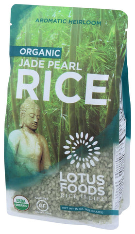 Lotus Organic Jade Pearl Rice, 15 Ounce -- 6 per case.