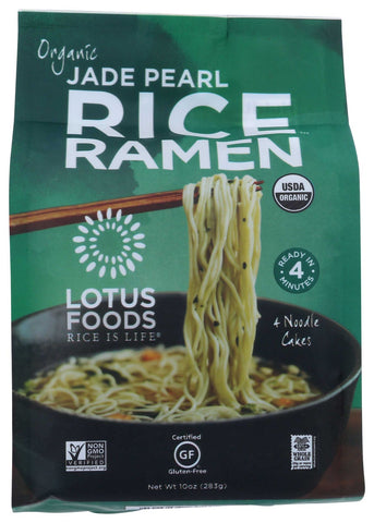 Lotus Foods Organic Jade Pearl Rice Ramen, 10 Ounce - 4 per pack -- 6 packs per case.