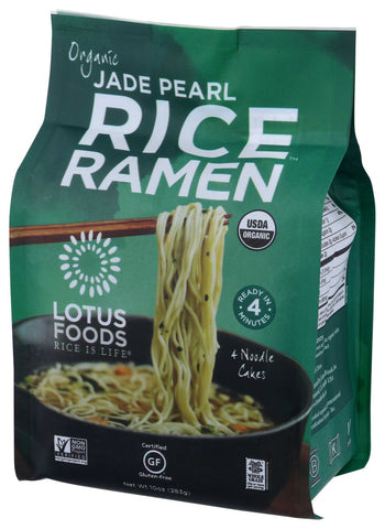 Lotus Foods Organic Jade Pearl Rice Ramen, 10 Ounce - 4 per pack -- 6 packs per case.