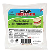 Cheesewich Hard Salami and Pepper Jack Cheese, 2.5 Ounce -- 64 per case.
