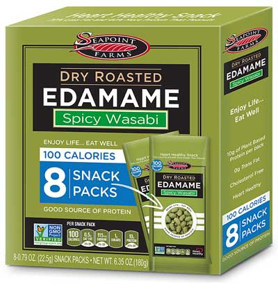 Seapoint Farms Spicy Wasabi Dry Roasted Edamame, 6.35 Ounce -- 12 per case