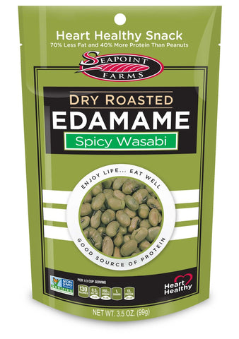 Seapoint Farms Wasabi Dry Roasted Edamame, 3.5 Ounce -- 108 per case