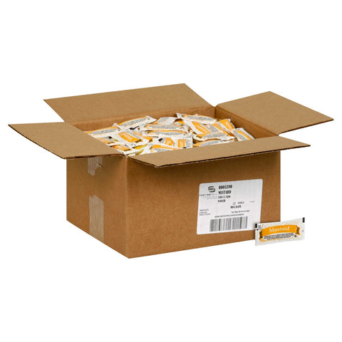 Portion Pack Single Serve Mustard, 5.5 Gram -- 500 per case