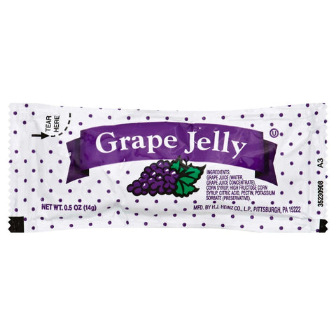 Portion Pac Jelly Grape Foil Pouch, .5 Ounce -- 200 Count