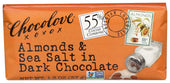 Chocolove Xoxox Mini Almonds and Sea Salt in Dark Chocolate Bar, 1.3 Ounce -- 12 per case