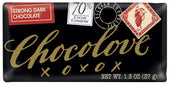 Chocolove Xoxox Strong Dark Chocolate Mini Bar, 1.3 Ounce -- 144 per case