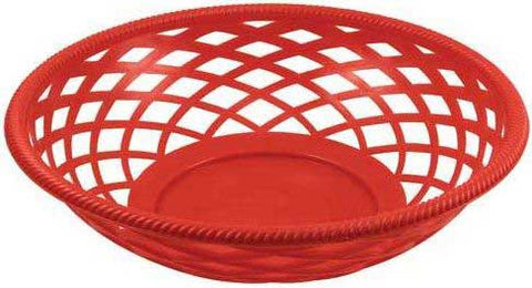 Bar Maid Red Round Basket, 9 x 2 3/8 inch -- 36 per case