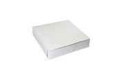 Boxit Lock Corner One Piece White Pizza Box, 9 x 9 x 2 inch -- 100 per case.