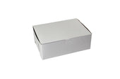 Boxit Lock Corner One Piece White Bakery Box, 11 x 8 x 4 inch -- 200 per case.