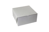Boxit Lock Corner One Piece White Bakery Box, 12 x 12 x 5 inch -- 100 per case.