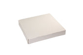 Boxit 4 Corner Automatic One Piece White Pizza Box, 10 x 10 x 1.5 inch -- 200 per case.