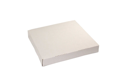 Boxit 4 Corner Automatic One Piece White Pizza Box, 10 x 10 x 1.5 inch -- 200 per case.