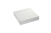 Boxit 4 Corner Automatic One Piece White Pizza Box, 7 x 7 x 1.5 inch -- 300 per case.